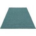 Hochflor-Teppich BRUNO BANANI "Shaggy Soft", blau (aquablau), B:240cm H:30mm L:320cm, Kunstfaser, Teppiche, gewebt, Uni Farben, besonders weich und kuschelig, Kundenliebling