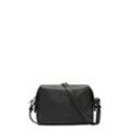 Umhängetasche LIEBESKIND BERLIN "Camera S LOU 2 3D LEATHER", Damen, Gr. B/H/T: 19cm x 14,5cm x 9cm, schwarz, Leder, Taschen, Schultertasche Handtasche Damen Tasche Damen