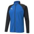 Trainingsjacke PUMA "TEAMLIGA TRAINING JACKET" Gr. XXL, blau (electric blau lemonade, puma schwarz), Herren, Trikot, Obermaterial: 100% Polyester, unifarben, Jacken