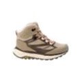 Wanderstiefel JACK WOLFSKIN "TERRAVENTURE TEXAPORE MID W" Gr. UK 4,5 - EU 37,5, Normalschaft, beige (hellbeige), Webbing Eyelet Insole Main Material Lining Sole, Schuhe