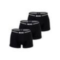 Boxershorts BOSS "Boxershort Trunk 3P Bold 10257977 01 3er Pack", Herren, Gr. L, schwarz, Obermaterial: 95% Baumwolle CO. 5% Elasthan EL., Unterhosen