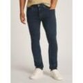 Tapered-fit-Jeans TOMMY JEANS, Herren, Gr. 32, Länge 30, blau (denim schwarz), Denim/Jeans, Obermaterial: 98% Baumwolle, 2% Elasthan, unifarben, casual, slim fit lang, Jeans, mit Logostickereien