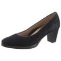 Pumps ARA "ORLY", Damen, Gr. 6 (39), blau (13436, 02 blau), Ziegenveloursleder, elegant, Schuhe, Abendschuh, Festtagsschuh,Trichterabsatz, mit kleinem Plateau