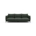 3-Sitzer TENKSOM "Kayto Sofa, TV-Couch, Dreisitzer", grün (dunkelgrün), B:250cm H:68cm T:100cm, Sofas, Bezüge wechselbar, hoher Sitzkomfort, robuste Unterkonstruktion