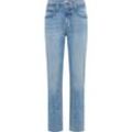 Slim-fit-Jeans MUSTANG "Style Orlando Slim" Gr. 33, Länge 32, blau (303 mittelblau), Herren, 99% Baumwolle, 1% Elasthan, Jeans