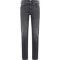 Slim-fit-Jeans MUSTANG "Style Orlando Slim" Gr. 33, Länge 34, 302 schwarz, Herren, 99% Baumwolle, 1% Elasthan, Jeans