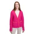 Strickjacke CARTOON "Cartoon Strick-Cardigan mit V-Ausschnitt" Gr. 36, bunt (pink, orange), Damen, Obermaterial: 68% Polyester, 22% Polyamid, 8% Wolle, 2% Elasthan., Strickjacken, Rippbündchen