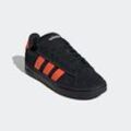 Sneaker ADIDAS SPORTSWEAR "GRAND COURT ALPHA", Gr. 40, core schwarz, impact orange, cloud weiß, Leder, Synthetik, sportlich, Schuhe, Design inspiriert vom adidas Campus 00