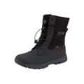 Snowboots LUHTA "TUTTU MR", Damen, Gr. 43, schwarz, Synthetik, sportlich, Schuhe Schnürstiefel Winterboots, Winterboots, Winterstiefel, Winterschuhe, wasserdicht und gefüttert