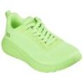 Sneaker SKECHERS "BOBS SQUAD CHAOS-COOL RYTHMS" Gr. 37, grün (neongrün lime), Damen, Textil, unifarben, Schuhe, Knitwear-Sneaker, Schnürschuh, Trainingsschuh in veganer Verarbeitung