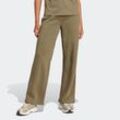 Sporthose ADIDAS SPORTSWEAR "W SL FC PT" Gr. L, N-Gr, grün (olive strata, weiß), Damen, Obermaterial: 70% Baumwolle, 30% Polyester, Hosen