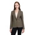 Kurzblazer BETTY BARCLAY "Betty Barclay Wollblazer mit aufgesetzten Taschen" Gr. 38, schwarz (schwarz, beige), Damen, Obermaterial: 62% Polyester, 34% Viskose, 4% Elasthan. Futter: 100% Polyester., Blazer, Material