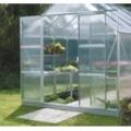 Schiebetür VITAVIA, transparent (türerweiterung mer o. glas, alu), B:60cm, Aluminium, Türen, Für alle Merkur-Gewächshäuser mit Hohlkammer-Verglasung