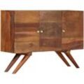 Sideboard Braun Altholz Massiv 110x30x75 cm Vidaxl