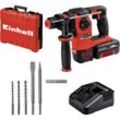 Einhell - Akku-Bohrhammer herocco Kit +5 (1x3,0Ah) Power X-Change (Li-Ion, 18V, 2,2 Joule, 18 Nm, SDS-Plus, inkl, 3,0 Ah-Akku, Ladegerät, 3 Bohrer,