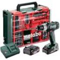 Werkzeuge - 18V Akku-Bohrschrauber mit Zubehör, 2x 2,0 Ah Li-Power Akku, Ladegerät 602321710 - Metabo