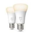 Philips Hue White E27 800lm Bluetooth 2er-Set - LED-Lampe - Weiß