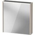 Duravit D-Code Spiegelschrank DC7105L91912000 650x700 mm, Taupe Matt, mit Beleuchtung und Steckdose J