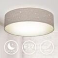 Deckenleuchte Sterndekor Stoff-Lampe Textil Kinderzimmer Schlafzimmer taupe E27 - B.k.licht