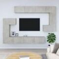 TV-Möbel,TV-Schrank,TV-Lowboard,TV-Wandschrank Betongrau Holzwerkstoff Maisonchic 69747