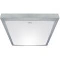 Led Deckenleuchte Metall IP44 4000 k neutralweißes Licht 1830 lm b: 32 cm in Silber Weiß Modern