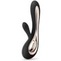 Lelo Soraya 2 Vibrator mit Klitoris-Stimulator Black 22 cm