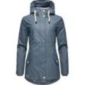 Regenjacke NAVAHOO "Oceans Heart" Gr. M (38), braun (dusty), Damen, Oberstoff: 70% Polyester, 30% Polyurethan, Futter: 100% Polyester, Wattierung: 100% Polyester, Ärmelfutter: 100% Polyester, Jacken, stylischer wasserdichter Regenmantel mit Kapuze