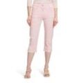 Stoffhose BETTY BARCLAY "Betty Barclay Sommerhose Slim Fit" Gr. 42, Normalgrößen, pink (powder pink), Damen, Obermaterial: 97% Baumwolle, 3% Elasthan., Hosen, Saumschlitz