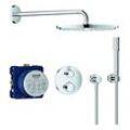 Grohe Grohtherm Duschsystem 34731000 chrom, mit Unterputz-Thermostat, Brausearm 422mm