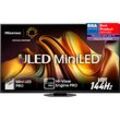 HISENSE Mini-LED-Fernseher "75U8NQ", D (A-G), schwarz, 75, Fernseher, 4KUHD, ULED, Mini LED, Topseller