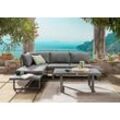 Gartenlounge-Set DESTINY "SEA POINT", grau (anthrazit), Aluminium, Sitzmöbel-Sets, Aluminium