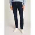 Straight-Jeans TOMMY HILFIGER "CORE DENTON", Herren, Gr. 30, Länge 32, blau (blau schwarz), Denim/Jeans, Obermaterial: 45% Baumwolle, 35% Viskose, 10% Lyocell, 8% Elastomultiester, 2% Elasthan, casual, straight fit, Jeans