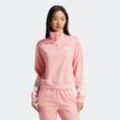 Sweatjacke ADIDAS SPORTSWEAR "W ICONIC 3S TT", Damen, Gr. L, pink (semi pink spark, weiß), Obermaterial: 53% Baumwolle, 47% Polyester, Sweatjacken