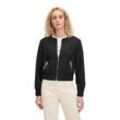 Jackenblazer BETTY BARCLAY "Betty Barclay Blazer-Jacke langarm", Damen, Gr. 36, schwarz, Obermaterial: 62% Polyester, 34% Viskose, 4% Elasthan. Futter: 100% Polyester., casual, lässig geschnitten normal, Rundhals, Langarm, Blazer, Material