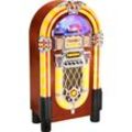 KARCHER Retro Radio "JB 6604", bunt, B:57cm H:105cm T:30cm, Radios, CD-Player, Lichteffekte, Lautsprecher, SD-Kartenleser, Partyanlage