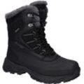 Winterstiefel HI-TEC "Aviemore WP", Damen, Gr. 37, schwarz, dk grau, Synthetik, mehrfarbig, sportlich, Schuhe, Snowboots, Winterboots, Winterschuhe, warm gefüttert