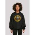 Kapuzenpullover F4NT4STIC "Guns 'n' Roses Vintage Classic Logo", Damen, Gr. L, schwarz, Obermaterial: 100% Baumwolle, casual, oversize, Pullover, Print