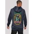 Kapuzenpullover F4NT4STIC "Bob Marley Reggae Music Exodus Singing", Herren, Gr. M, blau (navy), Obermaterial: 65% Baumwolle, 35% Polyester, casual, slim fit, Langarm, Pullover, Premium Qualität, Band, Logo