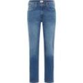 Straight-Jeans MUSTANG "Style Washington Straight" Gr. 36, Länge 32, blau (502 mittelblau), Herren, 99% Baumwolle, 1% Elasthan, Jeans