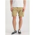 Cargoshorts ALPHA INDUSTRIES "Crew Short" Gr. 29, N-Gr, beige (sand), Herren, Web, Obermaterial: 98% Baumwolle, 2% Elasthan, unifarben, Hosen