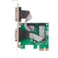 Ugreat - PCIE-Karte, PCIe-RS232-Port-Erweiterungskarte, PCI-E-Seriellkarte, Desktop-Computer, COM-Port, PCIE-zu-RS232-Schnittstelle,