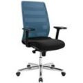 Topstar Bürostuhl AirPoint II, AP39TW2MT0CX6 Kunststoff blau, Gestell chrom