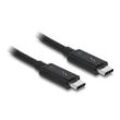 DeLOCK Thunderbolt 3 USB-C-Stecker Kabel 5A 1,0 m schwarz, 1 St.