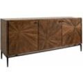 Sideboard Mango 183x46x84 braun lackiert stilmöbel 110