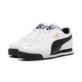 Sneaker PUMA "Roma 24 Sneakers Erwachsene" Gr. 39, beige (weiß schwarz team gold beige), Obermaterial: Leder, Synthetik; Futter: Textil, Synthetik; Innensohle: Textil; Laufsohle: Gummi, Schuhe