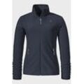 Fleecejacke SCHÖFFEL "Hiking Fleece Jk Style Ash WMS" Gr. 34, blau (8820, blau), Damen, Oberstoff: 100% Polyester, Jacken