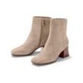 Tchibo Stiefeletten aus Veloursleder - Taupe - Gr.: 38