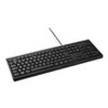 Kensington ValuKeyboard Verkabelt Full-Size Tastatur 1500109BE AZERTY 1,5 m USB-A-Kabel Schwarz