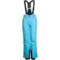 Skihose KILLTEC "KSW 152 GRLS SKI PNTS", Kinder, Gr. 128, Normalgrößen, blau (helltürkis), 100% Polyester, sportlich, Hosen