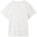 TOM TAILOR Damen T-Shirt mit Print, weiß, Print, Gr. XXL